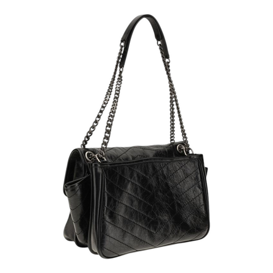 Saint Laurent Niki Tripouch Shoulder Bag Black