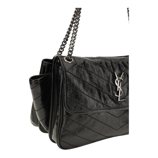 Saint Laurent Niki Tripouch Shoulder Bag Black