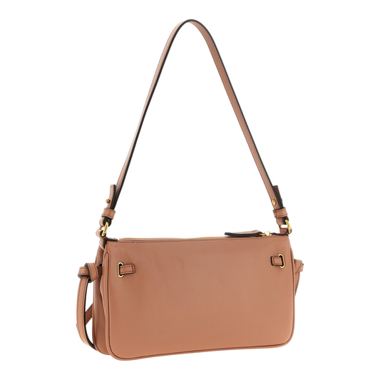 Bolso de mano Chloé Paddington de XT & Co en piel de cordero rosa con correa ajustable y detalles metálicos dorados.
