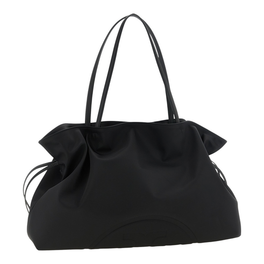 Tory Burch Ella Nylon Drawstring Tote Black