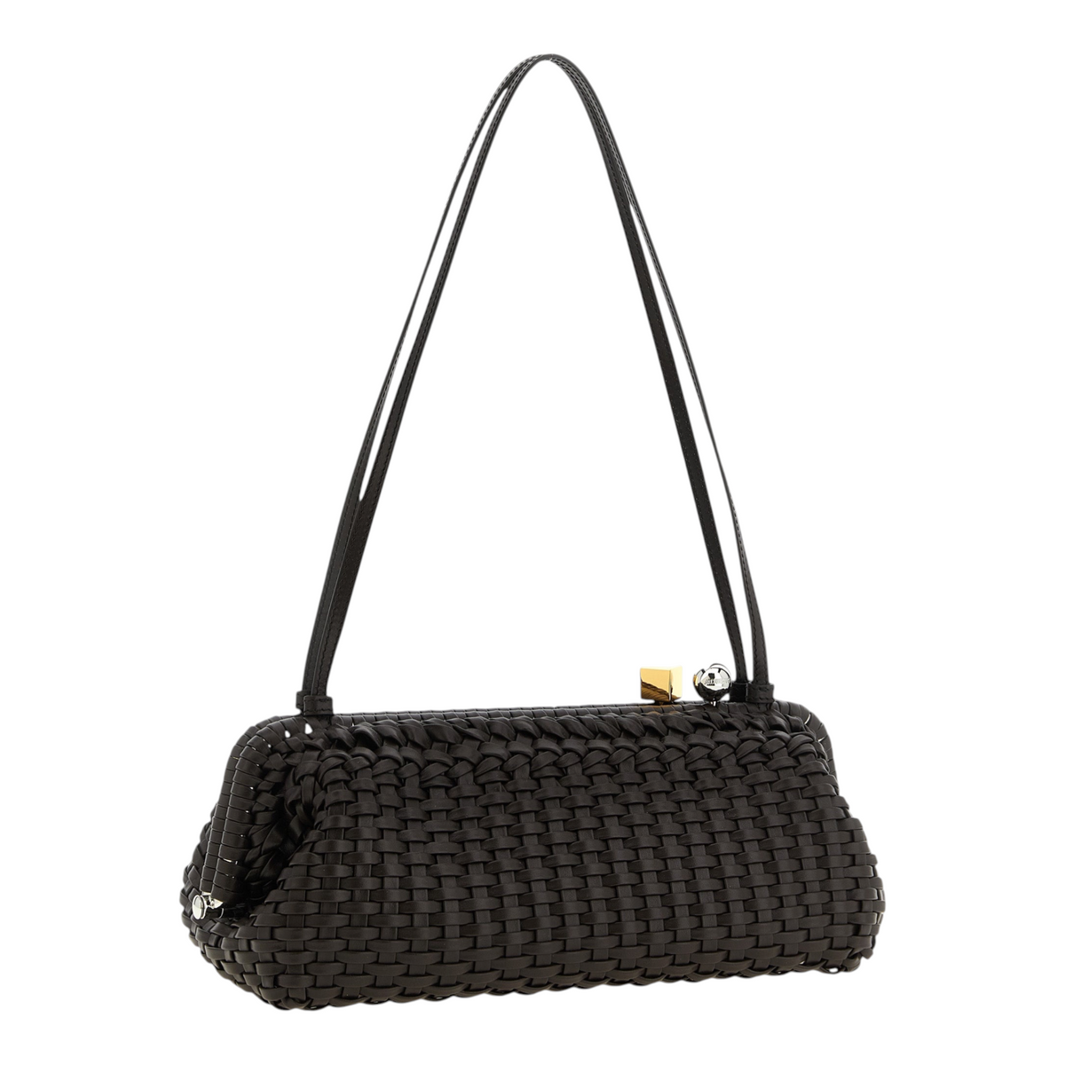 Jacquemus La Grande Pochette Salon Bolso de Mano Geométrico Marrón