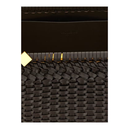Jacquemus La Grande Pochette Salon Bolso de Mano Geométrico Marrón