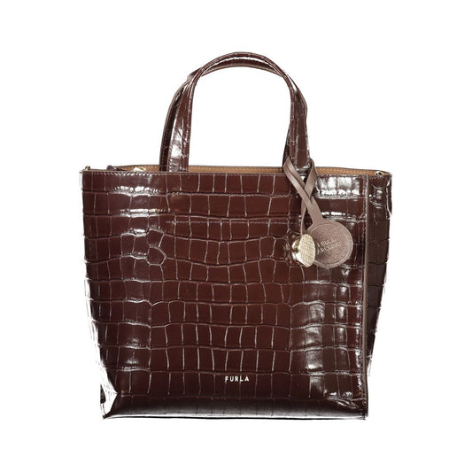 Furla Brown Divide It S Tote Bag