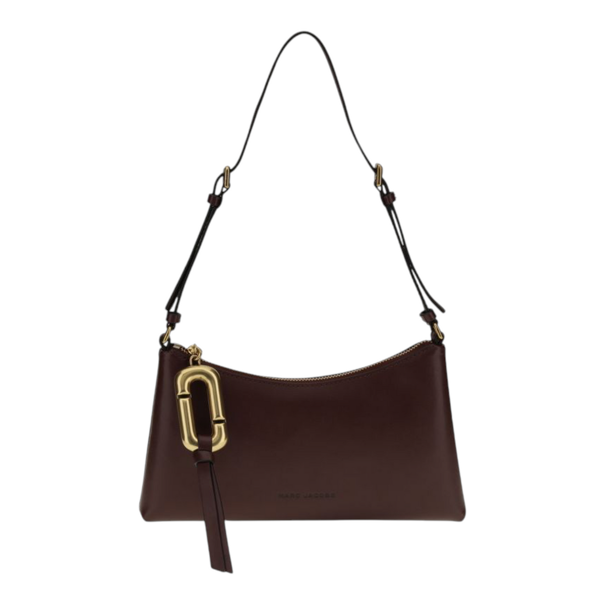 Bolso mini The Pouch de XT & Co en piel marrón suave con cremallera superior y tirador metálico Pop J Marc