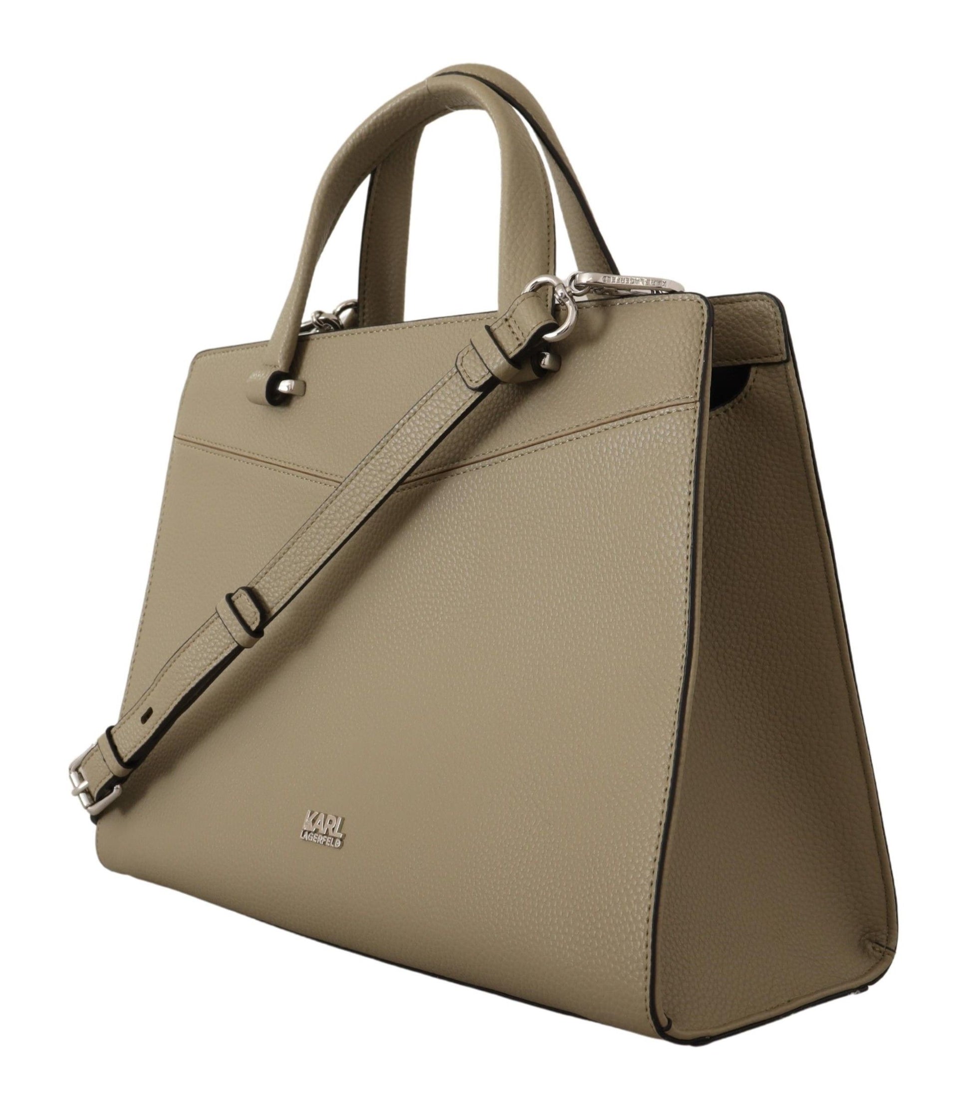 Karl Lagerfeld Sage Green Leather Tote Bag - XT & Co