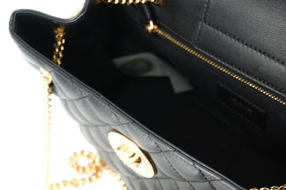 Versace Black Quilted Nappa Leather Medusa Tote Bag - XT & Co