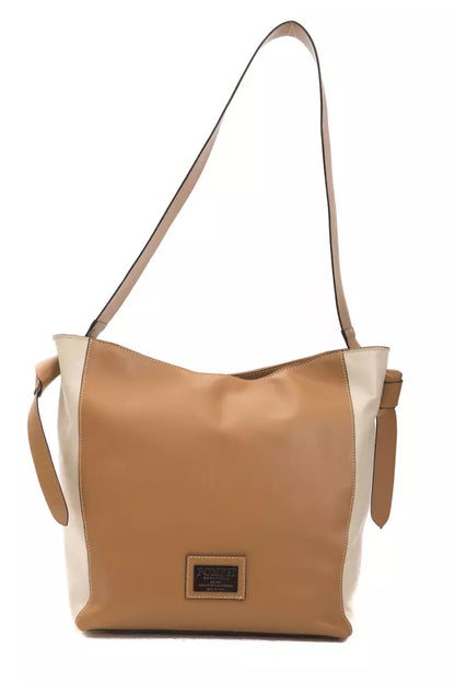Pompei Donatella Brown Leather Shoulder Bag - XT & Co