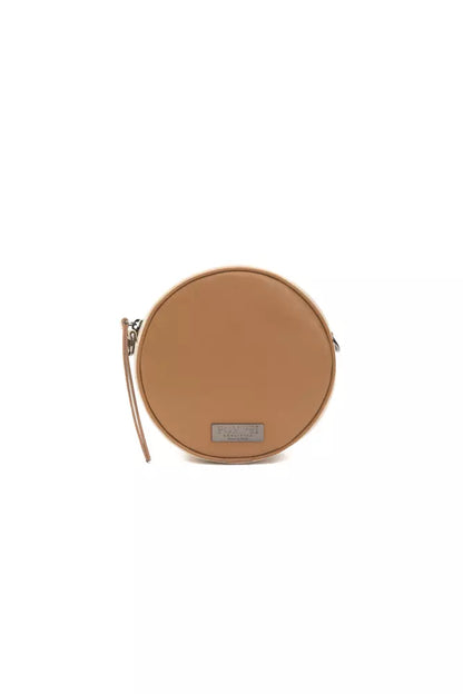 Pompei Donatella Brown Oval Leather Crossbody Bag - XT & Co