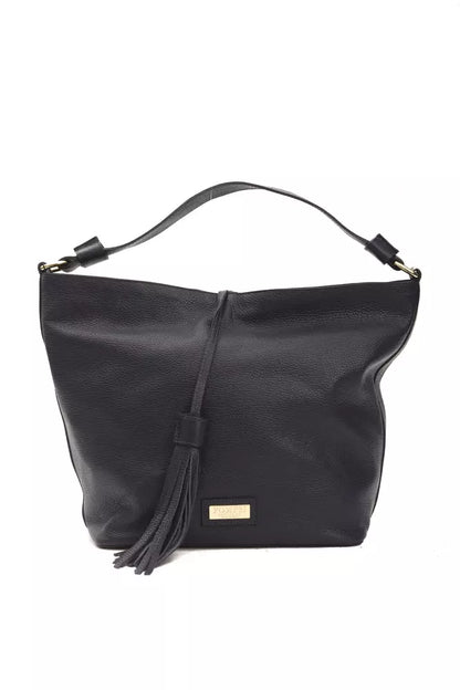 Pompei Donatella Gray Leather Shoulder Bag - XT & Co