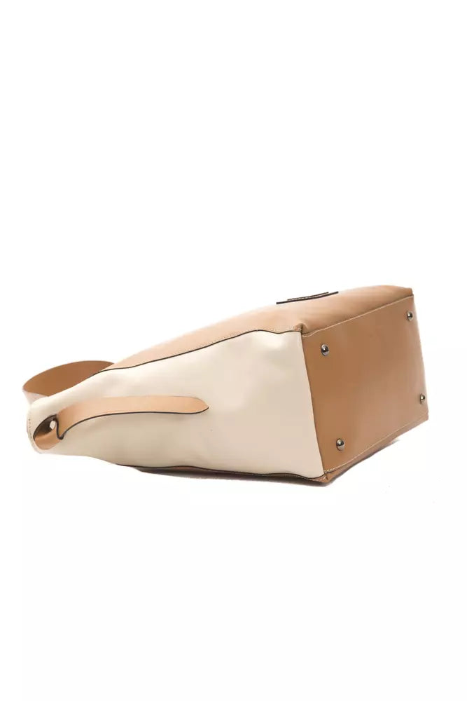 Pompei Donatella Brown Leather Shoulder Bag - XT & Co