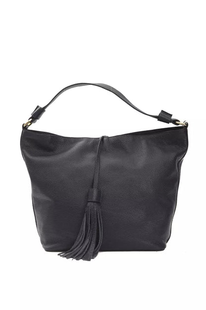 Pompei Donatella Gray Leather Shoulder Bag - XT & Co