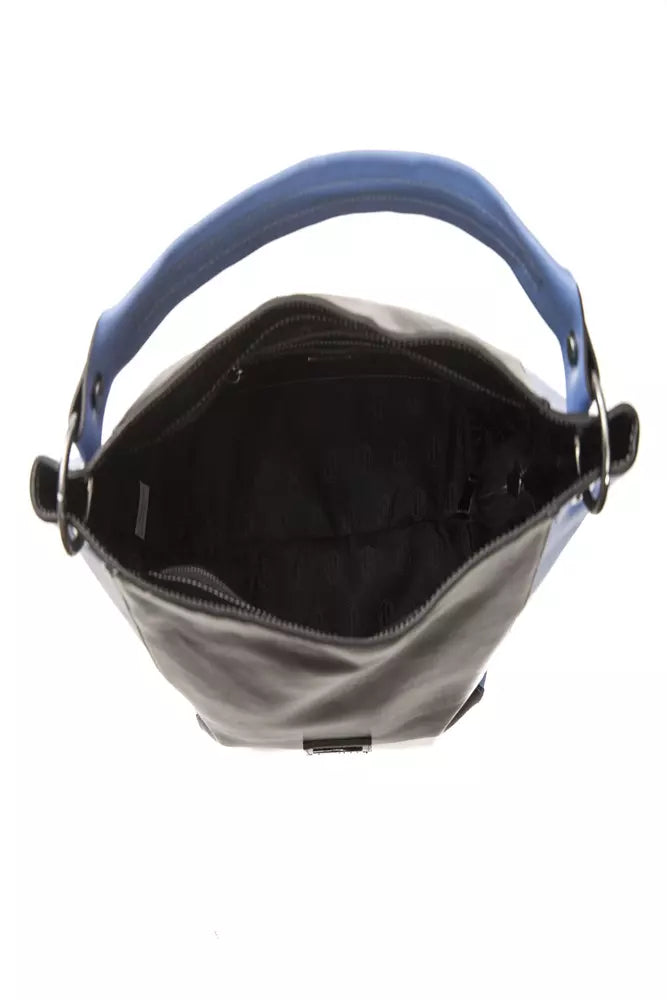 Pompei Donatella Black Full-Grain Leather Shoulder Bag - XT & Co