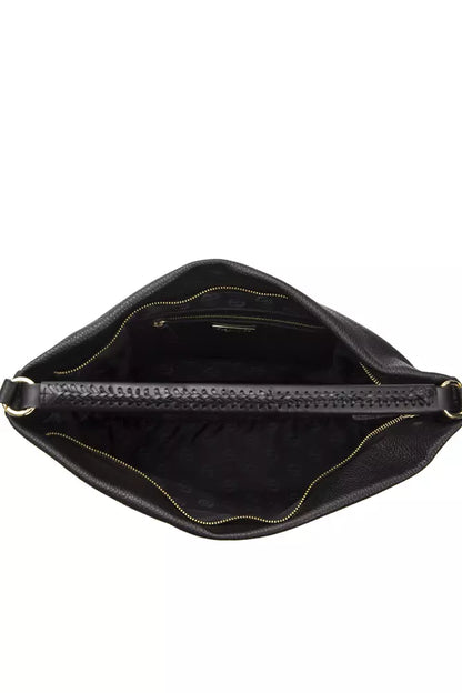 Pompei Donatella Black Leather Shoulder Bag - XT & Co