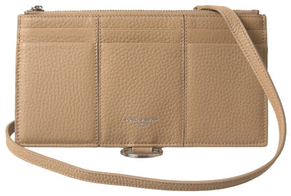 Dolce Gabbana Beige Leather Shoulder Bag - XT & Co