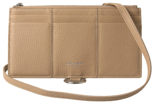 Dolce Gabbana Beige Leather Shoulder Bag - XT & Co