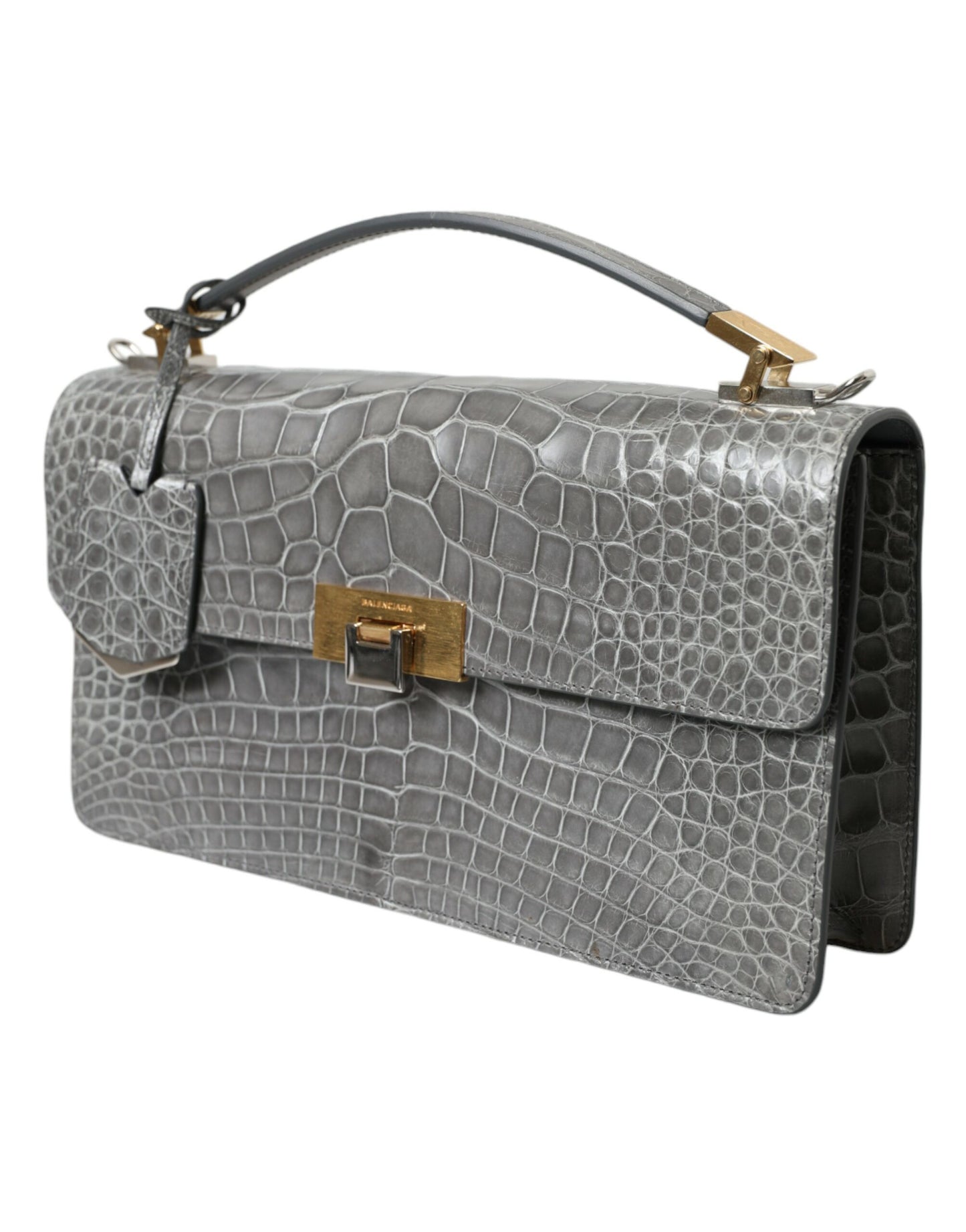 Balenciaga Gray Alligator Leather Bag - XT & Co