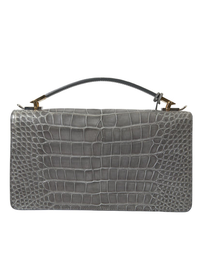 Balenciaga Gray Alligator Leather Bag - XT & Co