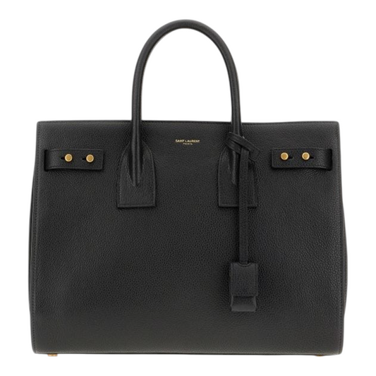 Saint Laurent Sac De Jour Small Bolso de Mano Negro Piel