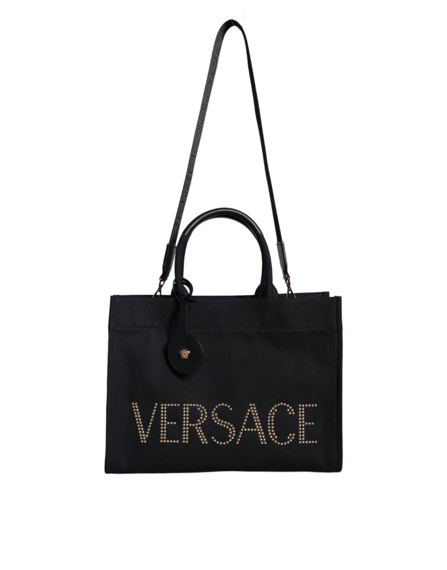 Versace Black Medusa Leather Crossbody Bag - XT & Co