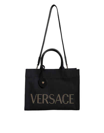 Versace Black Medusa Leather Crossbody Bag - XT & Co