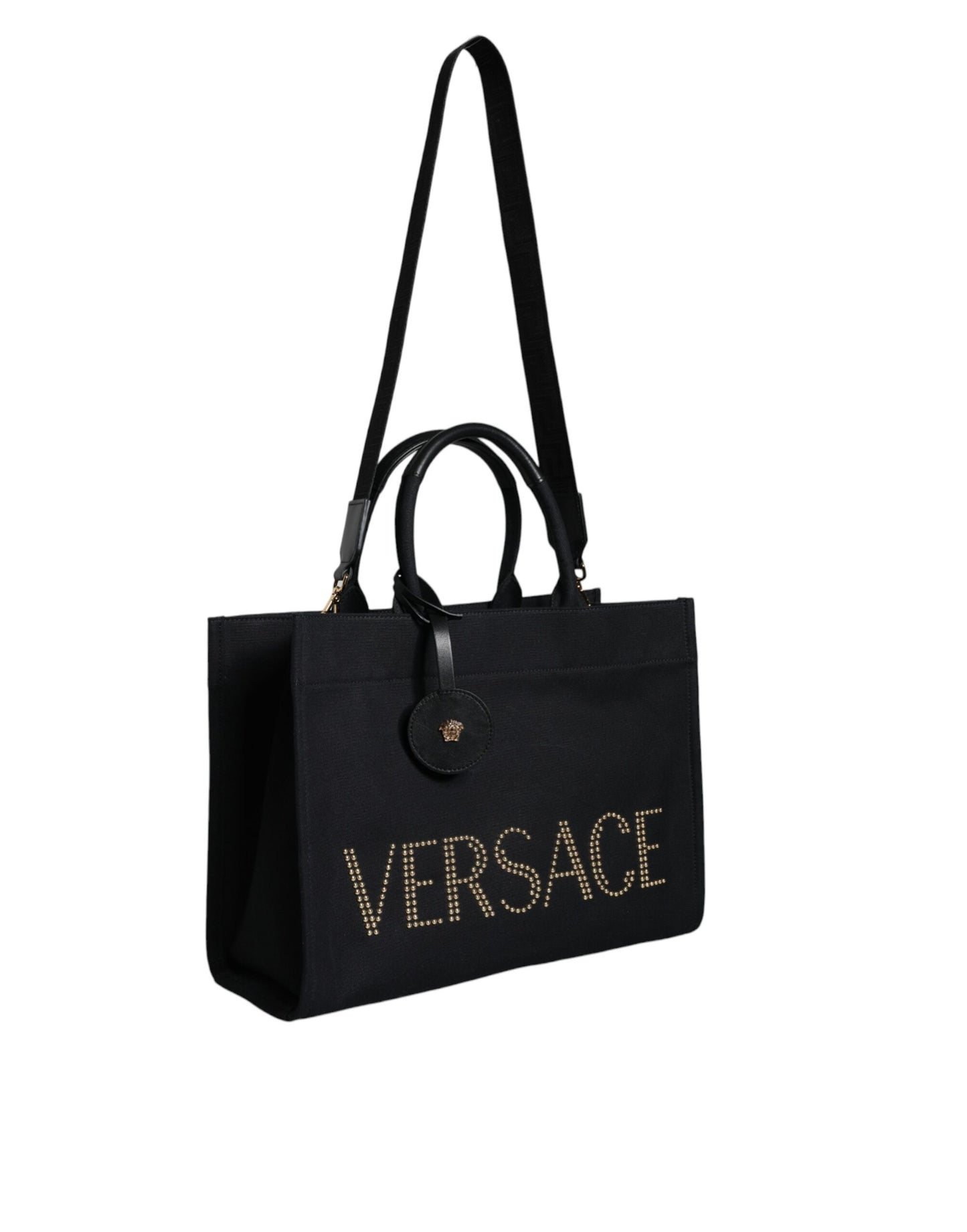 Versace Black Medusa Leather Crossbody Bag - XT & Co