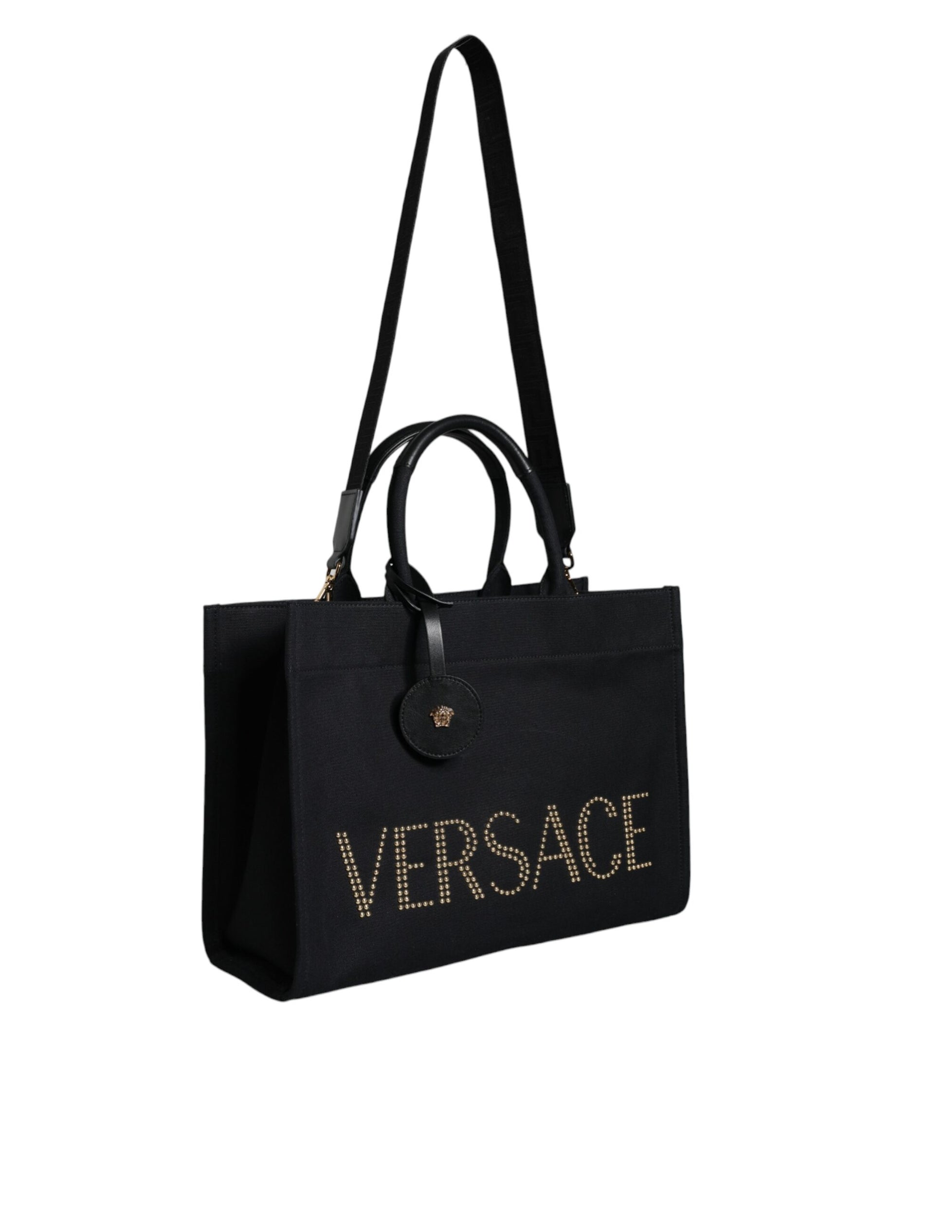 Versace Black Medusa Leather Crossbody Bag - XT & Co