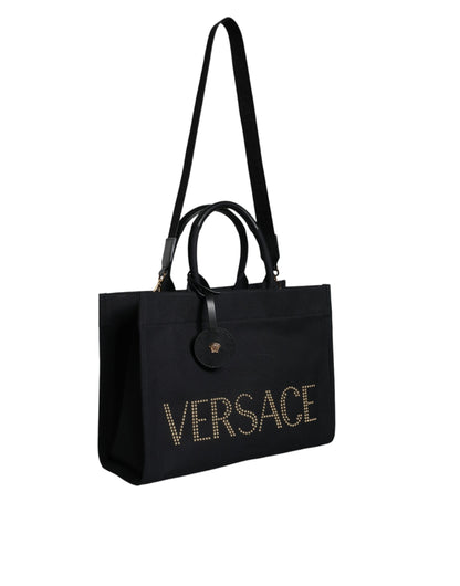 Versace Black Medusa Leather Crossbody Bag - XT & Co