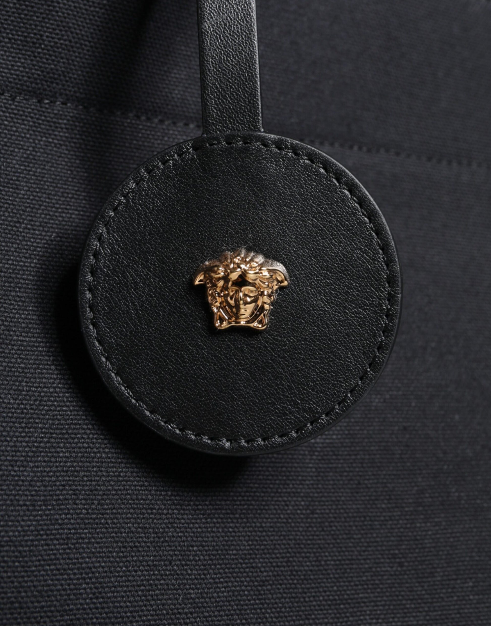 Versace Black Medusa Leather Crossbody Bag - XT & Co