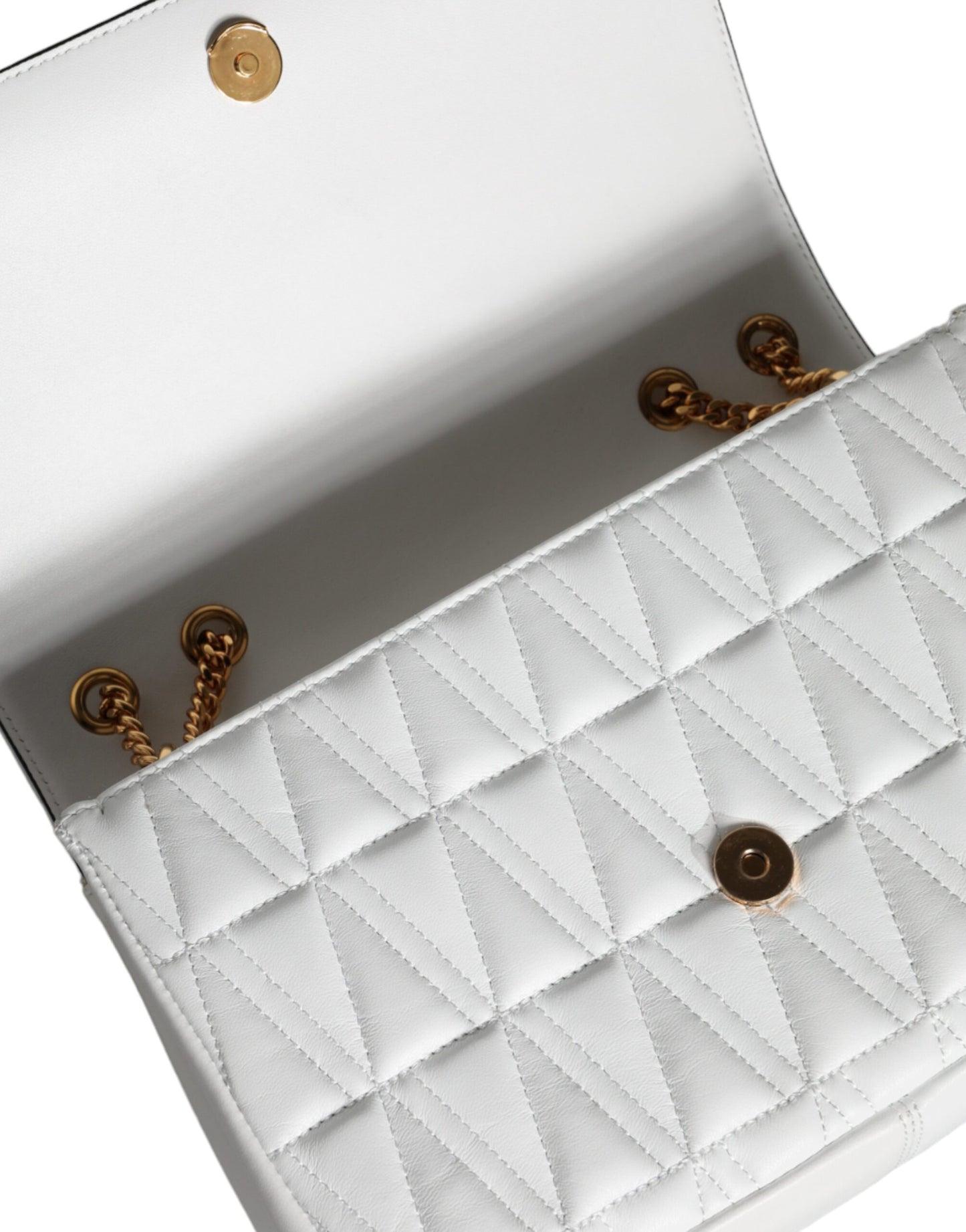Versace White Leather Crossbody Bag - XT & Co