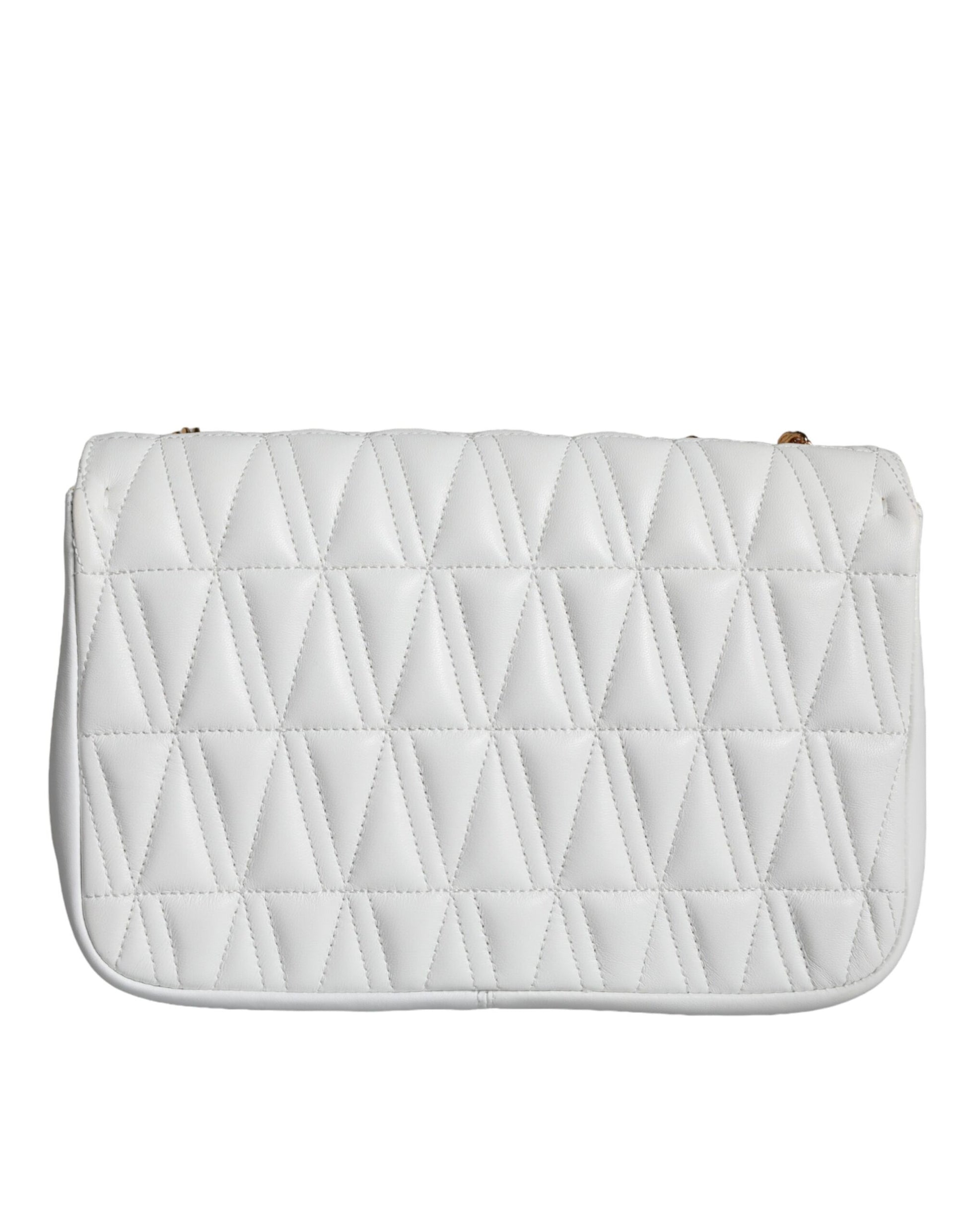 Versace White Leather Crossbody Bag - XT & Co