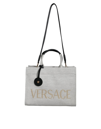 Versace White Leather Tote Bag - XT & Co