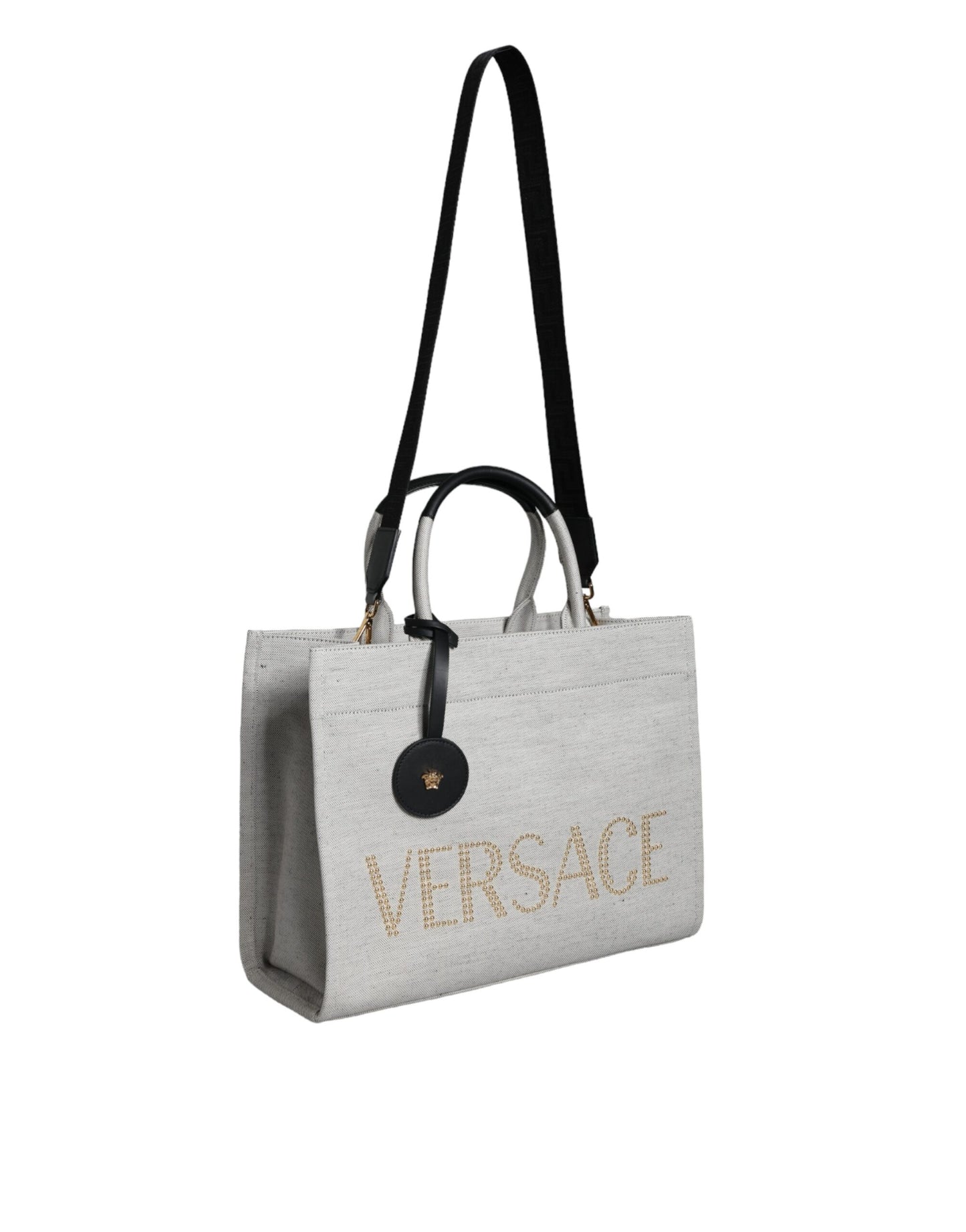 Versace White Leather Tote Bag - XT & Co