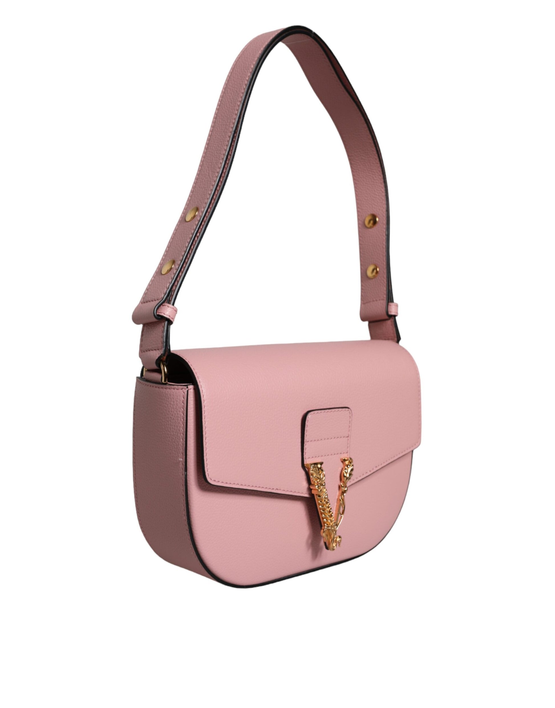 Versace Pink Leather Shoulder Bag - XT & Co