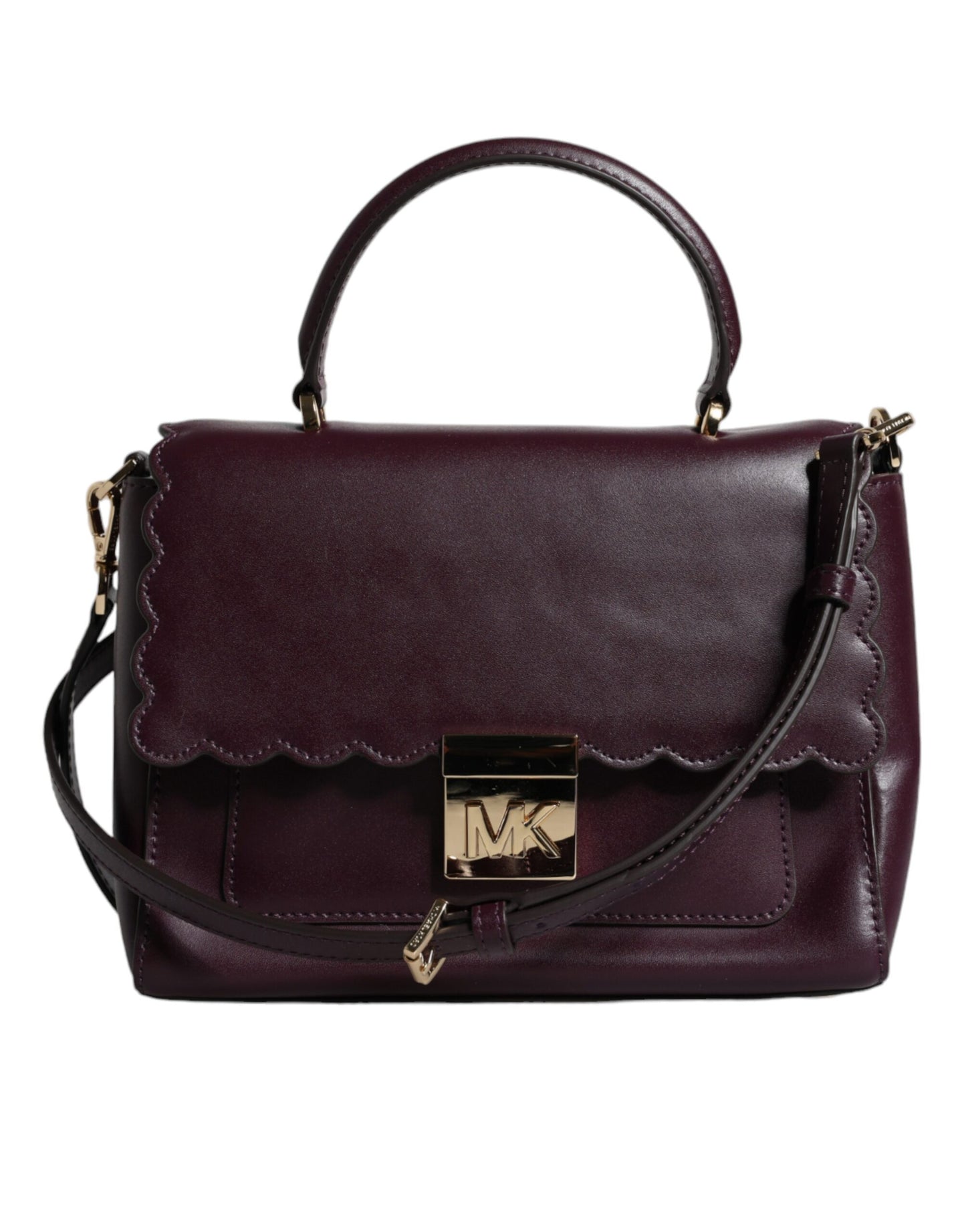 Michael Kors Purple Mindy Leather Satchel - XT & Co
