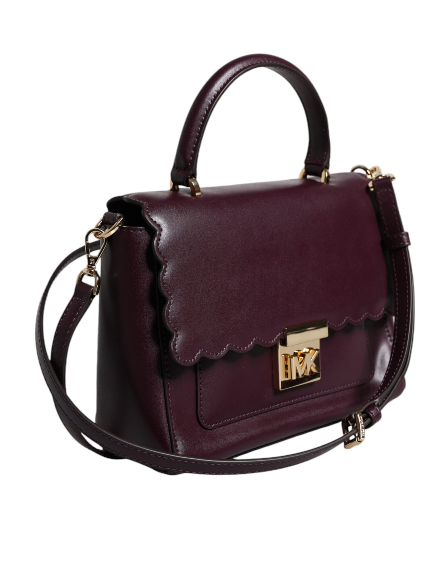 Michael Kors Purple Mindy Leather Satchel - XT & Co