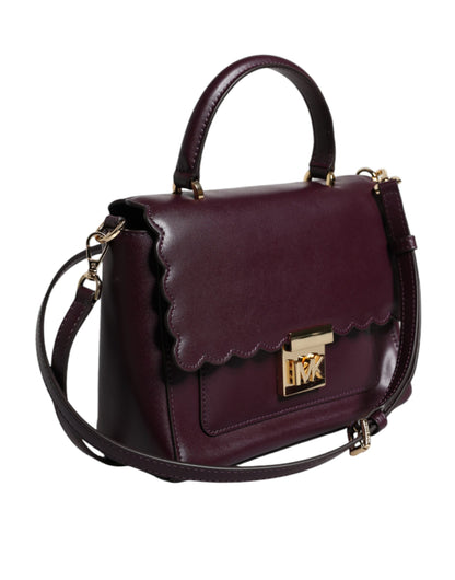 Michael Kors Purple Mindy Leather Satchel - XT & Co