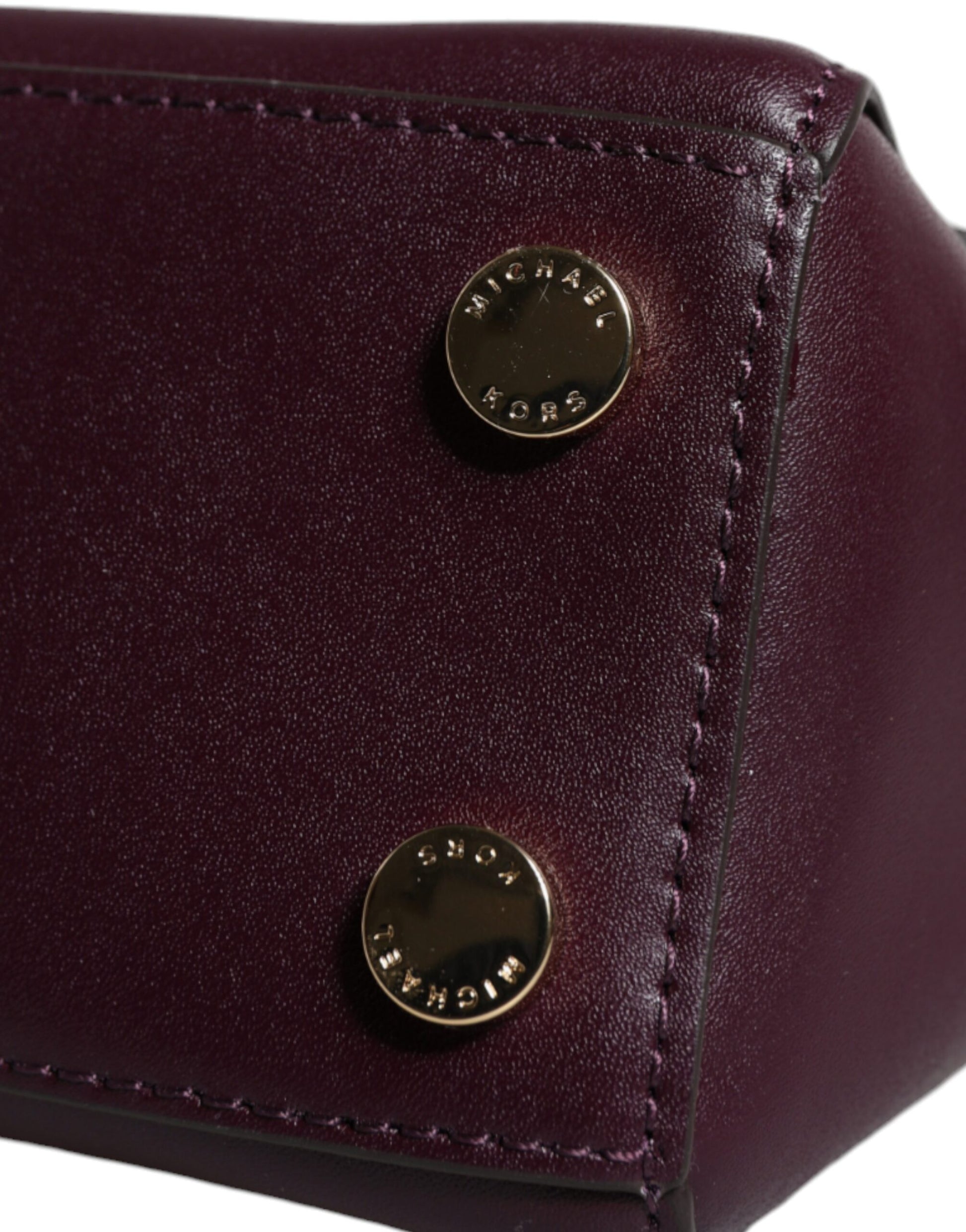 Michael Kors Purple Mindy Leather Satchel - XT & Co