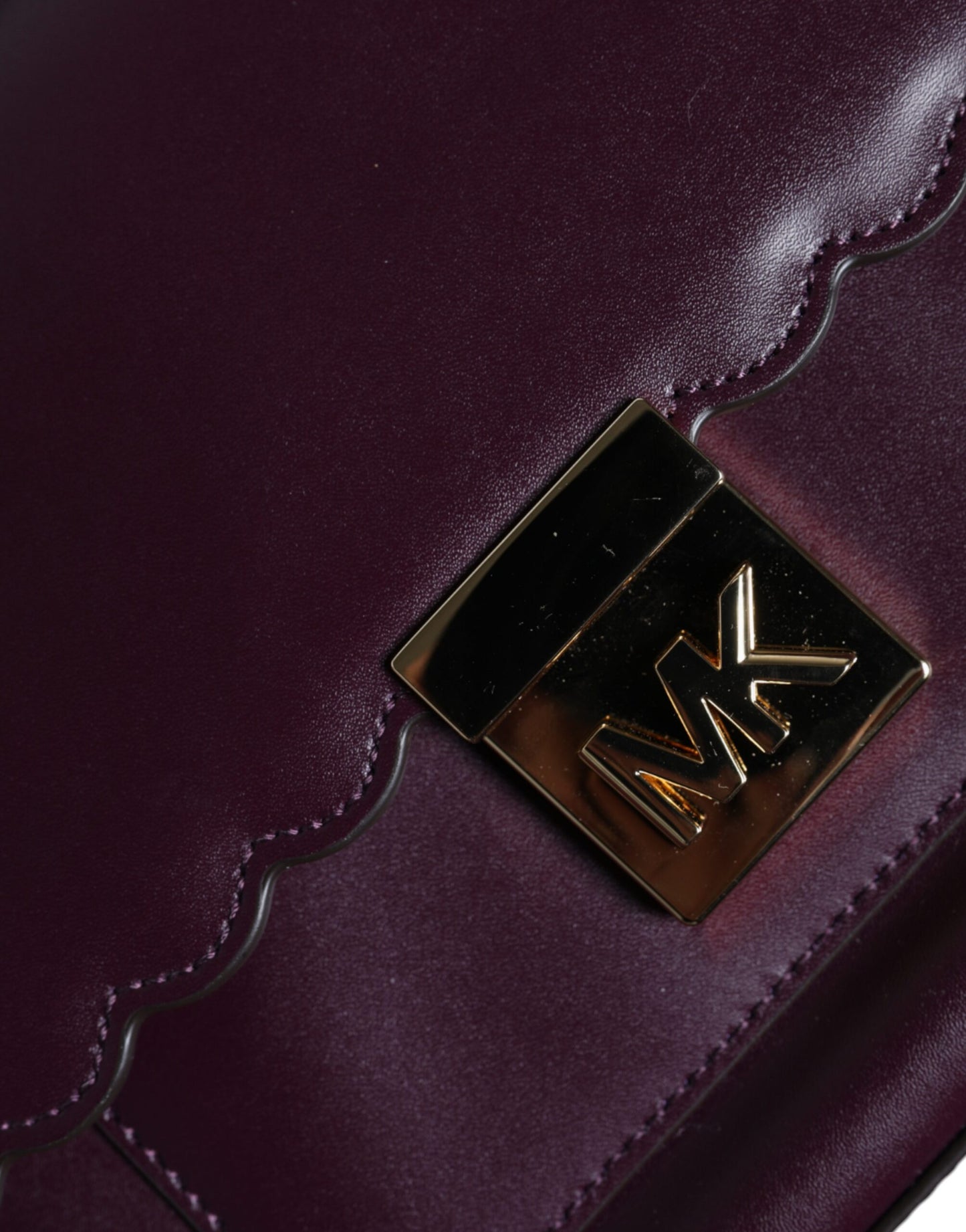 Michael Kors Purple Mindy Leather Satchel - XT & Co