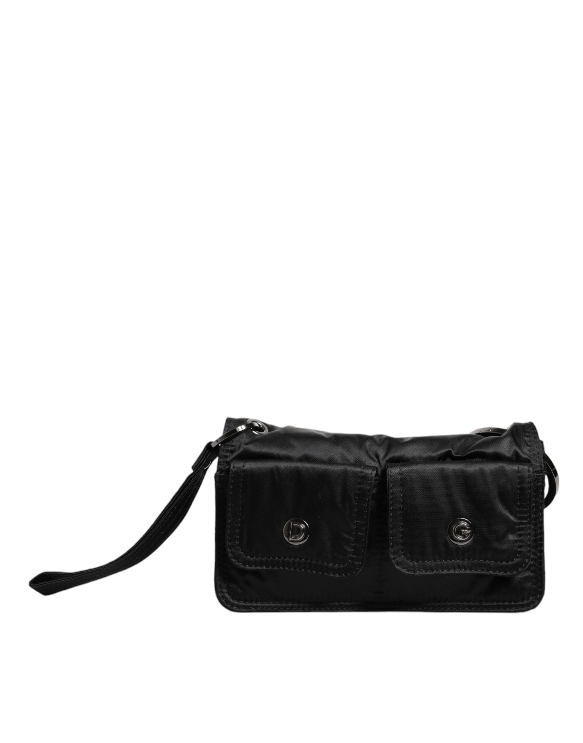 Dolce Gabbana Black Fabric Crossbody Bag - XT & Co