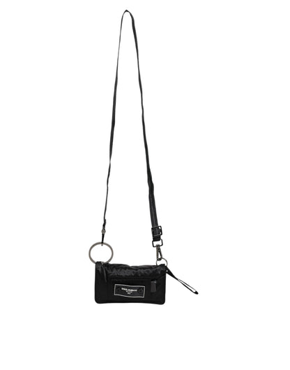 Dolce Gabbana Black Fabric Crossbody Bag - XT & Co