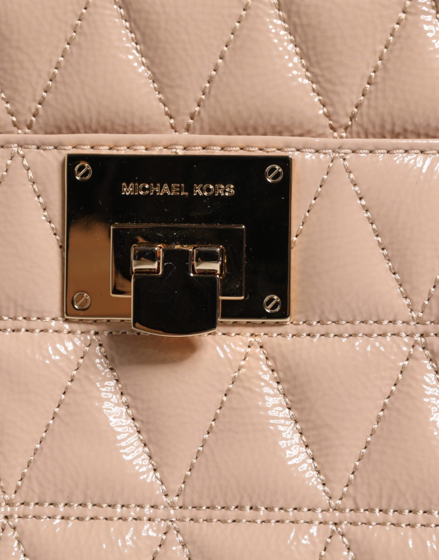 Michael Kors Peach Vivianne Quilted Messenger Bag - XT & Co