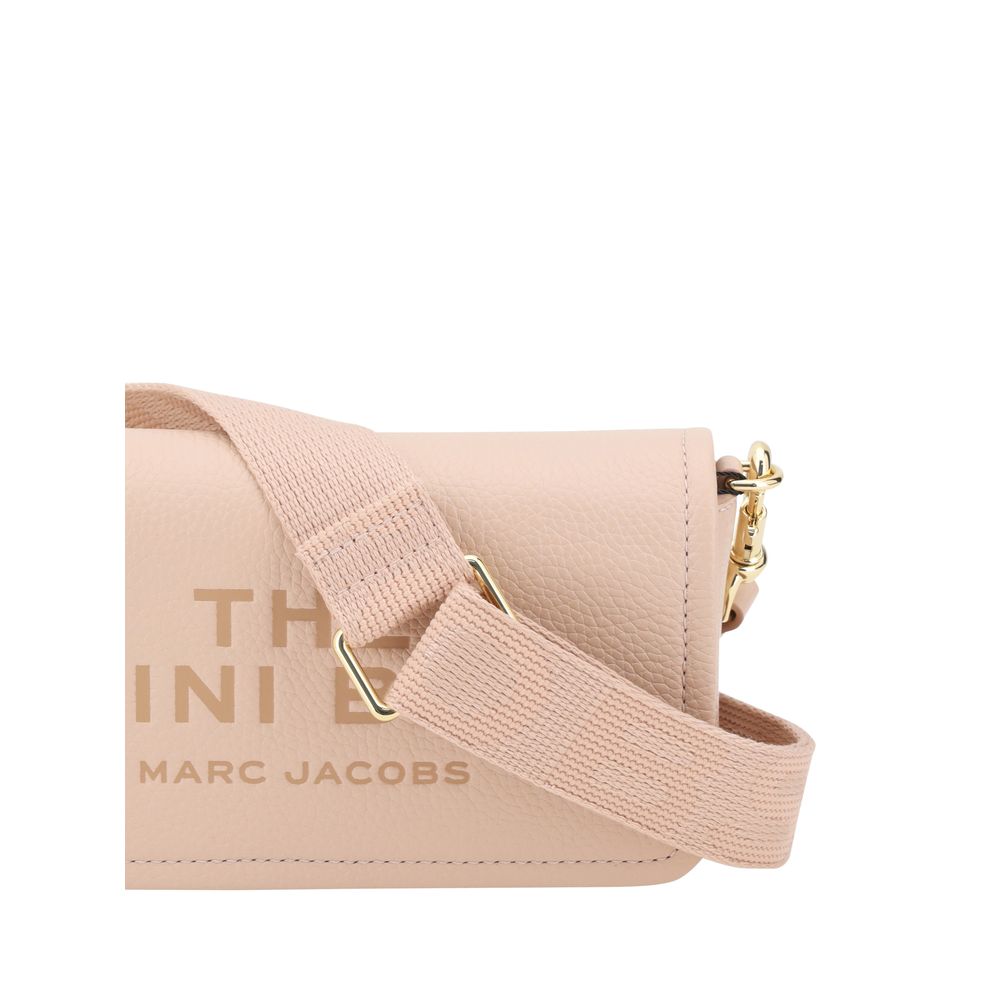 Marc Jacobs The Mini Bag shoulder bag, nude pebbled leather, side view
