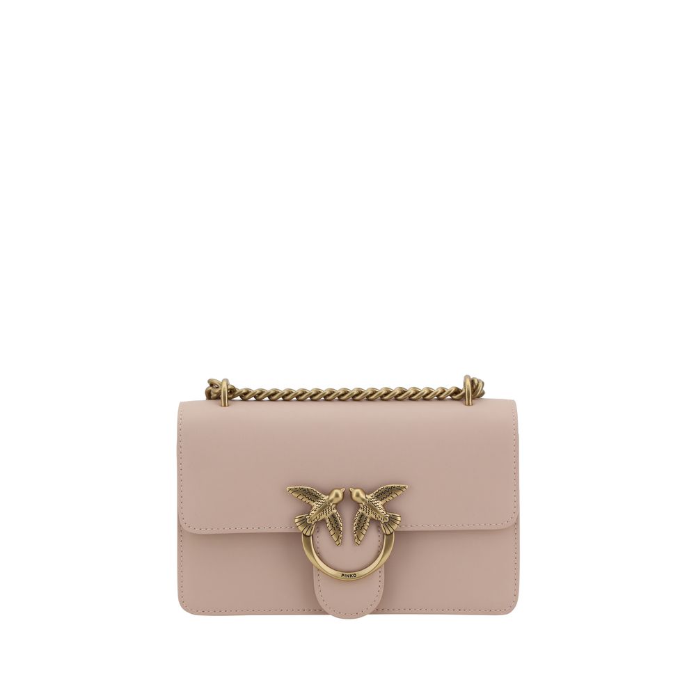 Pinko Calfskin Love One Mini Shoulder Bag - XT & Co