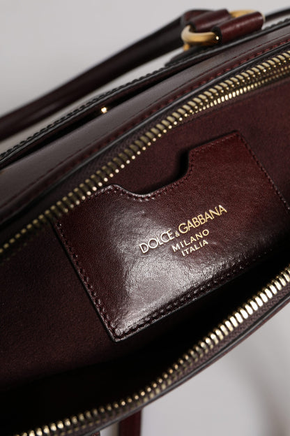 Dolce Gabbana Brown leather duffle bag - XT & Co