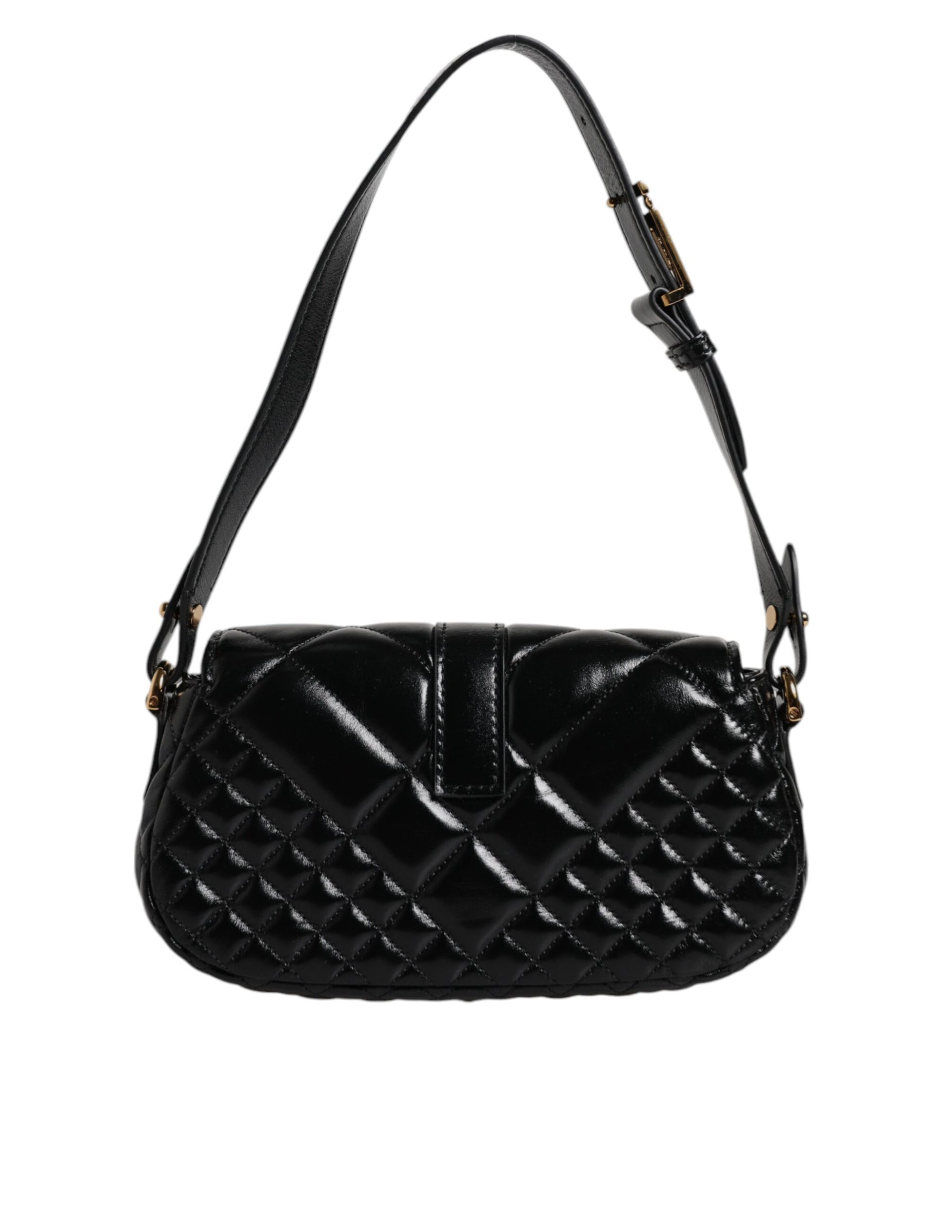 Versace Black Calfskin Shoulder Bag - XT & Co