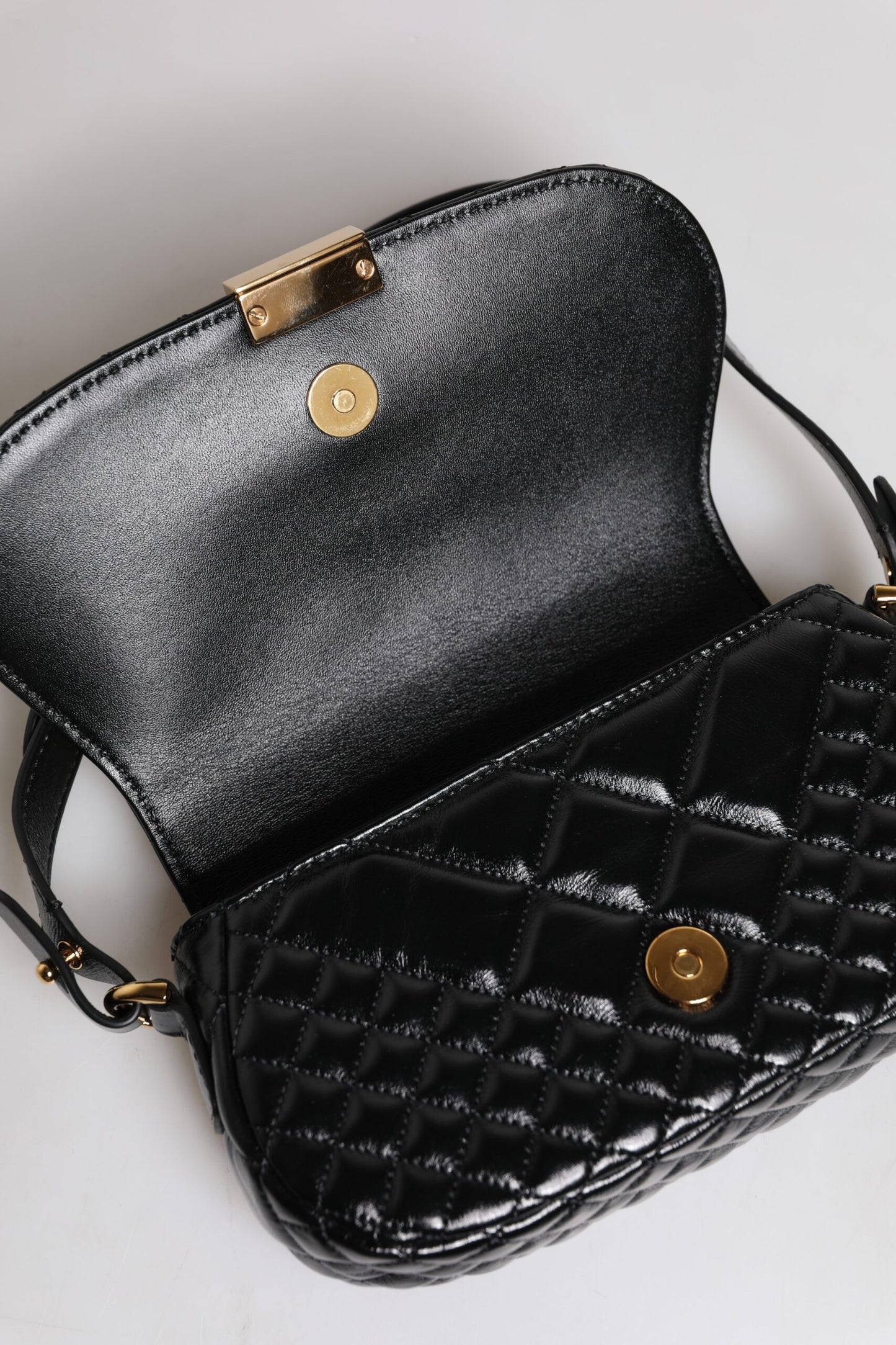 Versace Black Calfskin Shoulder Bag - XT & Co