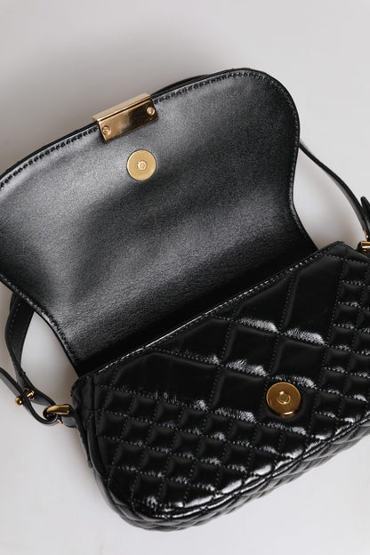 Versace Black Calfskin Shoulder Bag - XT & Co