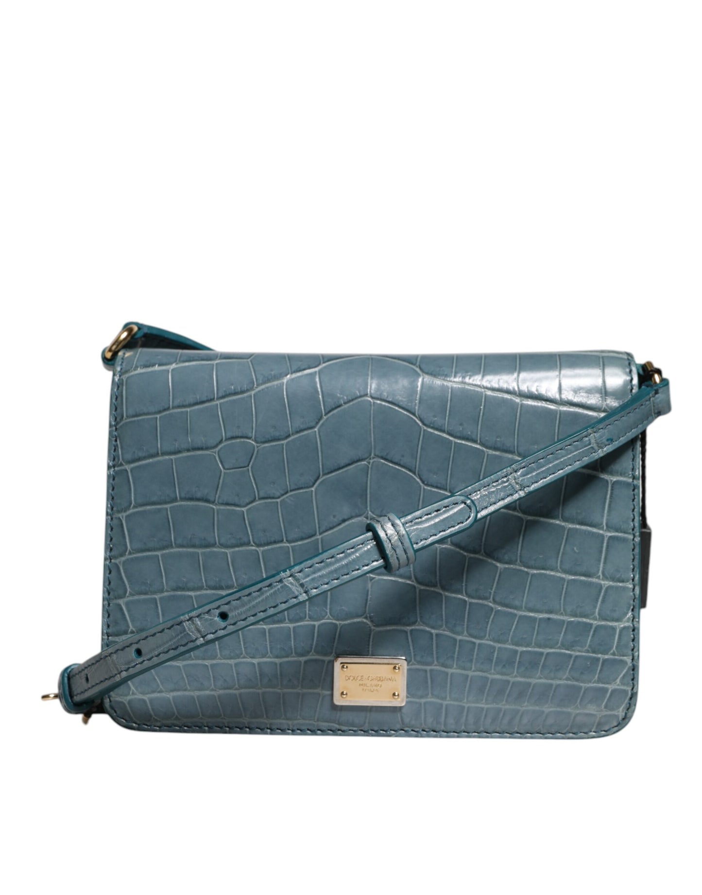 Dolce Gabbana Green Crocodile Crossbody Bag - XT & Co
