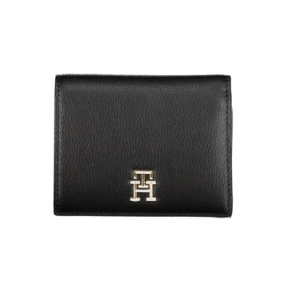 Aurelia Luxe Black Leather Wallet Four Compartments - XT & Co