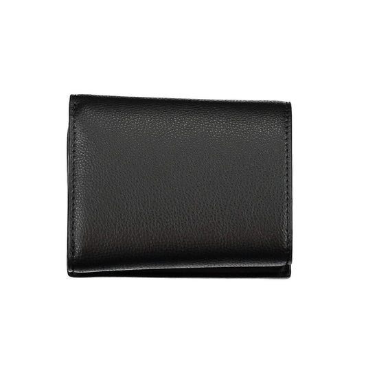 Aurelia Luxe Black Leather Wallet Four Compartments - XT & Co